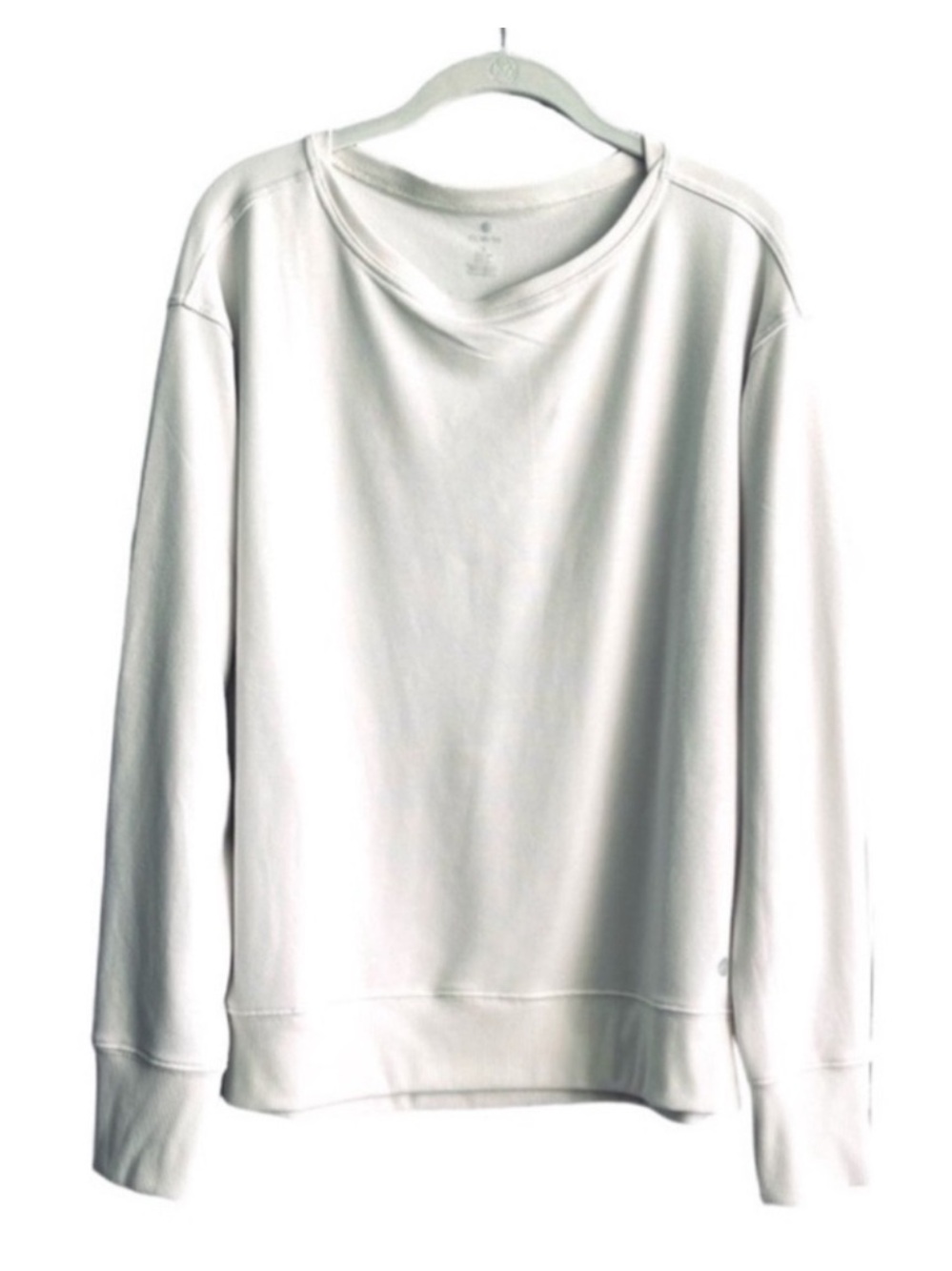 Apana Relaxed Fit Sweatshirt Long Sleeve White Size L